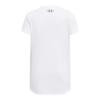 Under Armour Girls' Tech Big Logo Short Sleeve Crew Neck, (103) White/Black/Rebel Pink, Small view 2