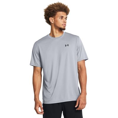 Under Armour Mens Drift Tide Knit Short Sleeve T-Shirt, (035) Steel/Anthracite/Anthracite, Small