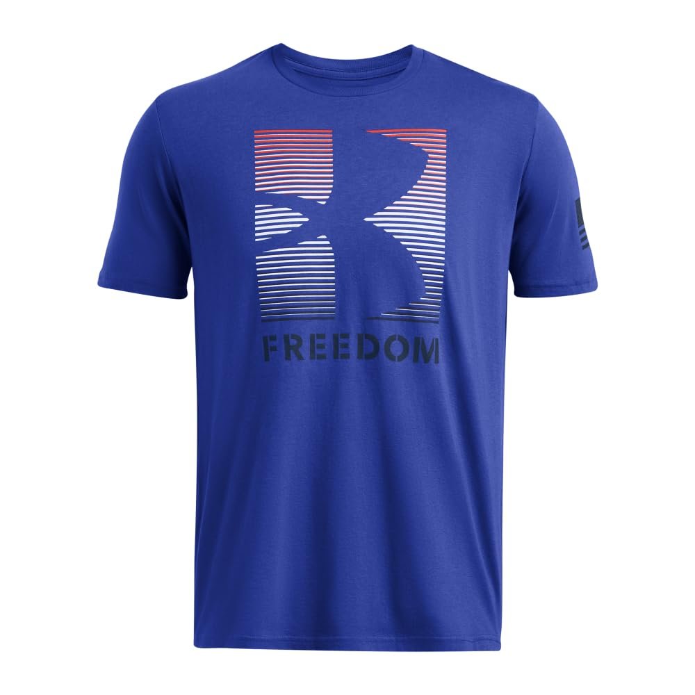 Under Armour Men's Freedom Graphic Short Sleeve T-Shirt, (400) Team Royal / / Academy, Small