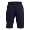 Under Armour Boys' Freedom Prototype Shorts, (410) Midnight Navy / / Red, Small view 1