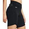 Under Armour Women's Motion Crossover Bike Shorts, (001) Black / / White, Large view 4