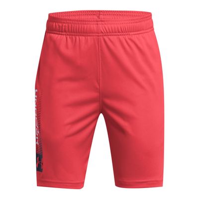 Under Armour Boys Tech Wordmark Shorts, (814) Red Solstice / / Midnight Navy, Medium