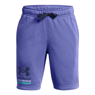 Under Armour Boys' Rival Terry Shorts, (561) Starlight / / Downpour Gray, X-Small