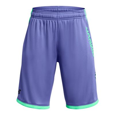 Under Armour Boys' Stunt 3.0 Shorts, (561) Starlight/Vapor Green/Photon Blue, Youth Small