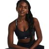 Under Armour Womens Infinity Low Impact Sports Bra, (001) Black / / White, Medium D-DD view 1