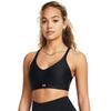 Under Armour Womens Infinity Low Impact Sports Bra, (001) Black / / White, Medium D-DD view 3