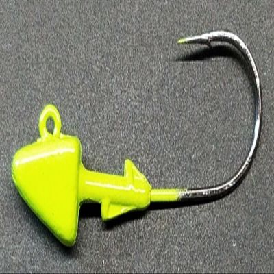 10 "Shad Jig Head Striper Bass Swimbait Lure B/N Ultra Point Hook- Char 3/4oz