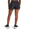 Under Armour Womens Fly by Printed Shorts, (001) Black/Black/Reflective, X-Small view 3