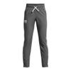 Under Armour Boys' Sportstyle Woven Pants, (025) Castlerock/Mod Gray/White, X-Small view 1