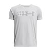 Under Armour Boys' Tech Stadium Lights Short Sleeve T Shirt, (011) Mod Gray / / Black, X-Large view 1