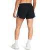 Under Armour Womens Fly by Shorts, (005) Black/Sky Blue/Reflective, X-Small view 2
