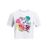 Under Armour Girls' Palm Sport Short Sleeve T Shirt, (100) White / / Black, X-Large