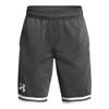 Under Armour Boys Perimeter Basketball Shorts, (025) Castlerock / / White, Large view 1