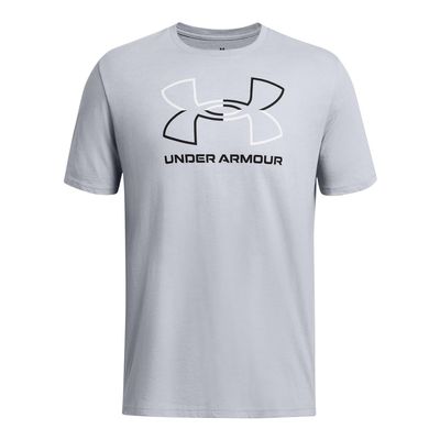 Under Armour Men's Global Foundation Short Sleeve T Shirt, (011) Mod Gray Medium Heather / / Black, 4X-Large