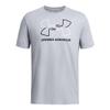 Under Armour Men's Global Foundation Short Sleeve T Shirt, (011) Mod Gray Medium Heather / / Black, 4X-Large view 1