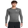 Under Armour Men's Armour HeatGear Compression Long-Sleeve T-Shirt, (025) Castlerock / / White, Large Tall view 2