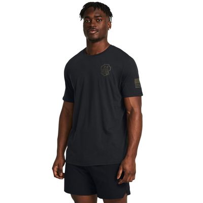 Under Armour Men's Freedom Graphic Short Sleeve T-Shirt, (001) Black/Marine OD Green / 1775, Small