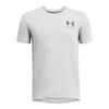 Under Armour Boys' Sportstyle Left Chest Short-Sleeve T-Shirt, (011) Mod Gray Medium Heather / / Black, Medium view 1