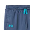 Under Armour Boys Brawler 2.0 Tapered Pants, (044) Downpour Gray / / Circuit Teal, Small view 2