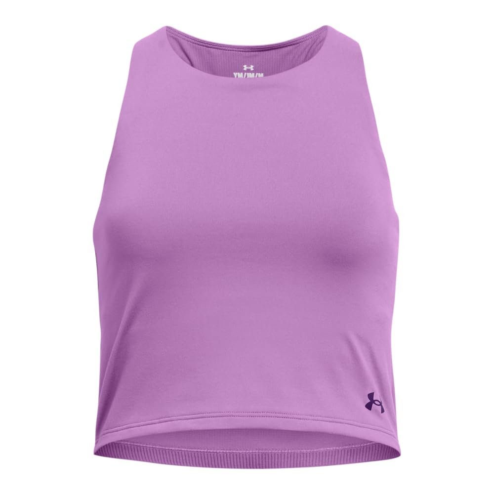 Under Armour Girls Motion Crop Tank Top, (560) Provence Purple / / Purple Emerite, X-Large