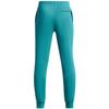 Under Armour Boys Rival Fleece Joggers, (464) Circuit Teal / / White, Medium view 3