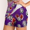 DENFY Red and Black Poker Chips Women's Tennis Skirts Inner Shorts Elastic Sports Golf Skorts with Pockets view 3