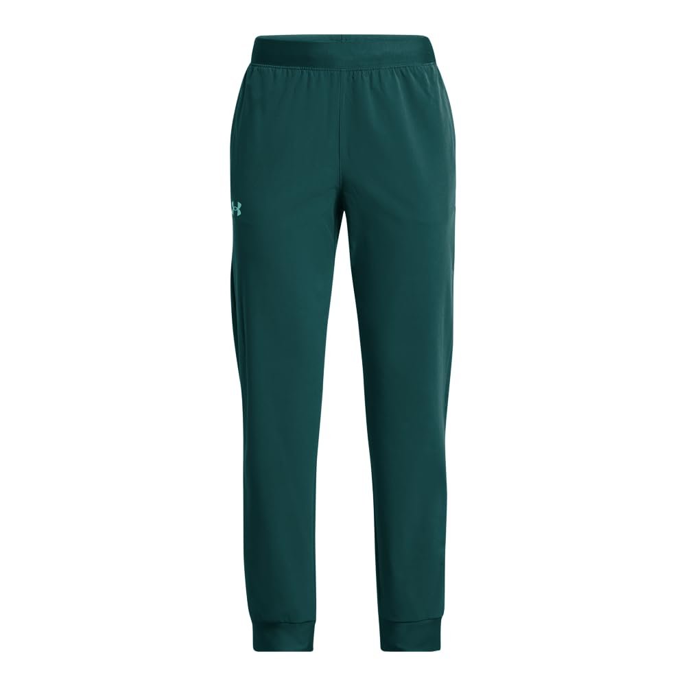 Under Armour Girls ArmourSport Woven Joggers, (449) Hydro Teal / / Radial Turquoise, X-Large