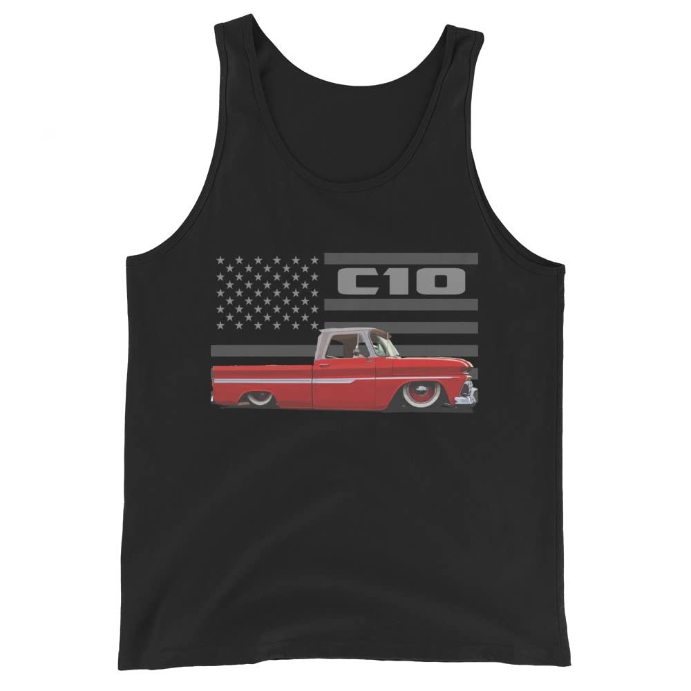 1964 Chevy C10 Red Antique Pickup Truck Club Show Collector Tank Top