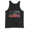 1964 Chevy C10 Red Antique Pickup Truck Club Show Collector Tank Top view 1