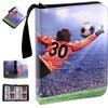 zxbaers Soccer Card Binder, 4 Pocket Trading Card Binder, Collectible Trading Card Albums Fits 400 Soccer Cards with 50 Removable Sleeves view 1