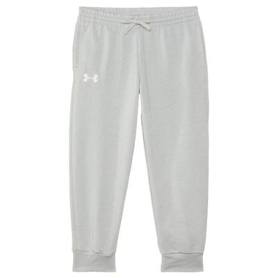 Under Armour Boys Rival Fleece Joggers, (011) Mod Gray Light Heather / / White, Large Plus