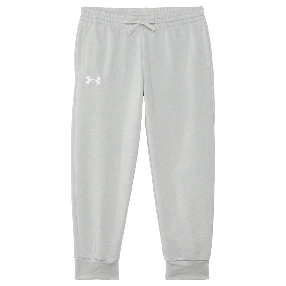 Under Armour Boys Rival Fleece Joggers, (011) Mod Gray Light Heather / / White, Large Plus