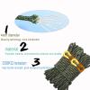 Camping tent guy ropes, Outdoor Guy Lines Tent Cords, AOPANDA with Aluminum Alloy Buckle for camping rope, Suitable for Camping, Outdoor Sports(4mm,13ftgreen4pack) view 2