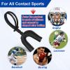 Dunzy 20 Pcs Football Mouth Guards with Strap Bulk Sports Mouthguard Bulk Football Mouthpiece Mouth Protector for Wrestling Boxing Lacrosse Hockey Taekwondo(Black,Adult) view 2