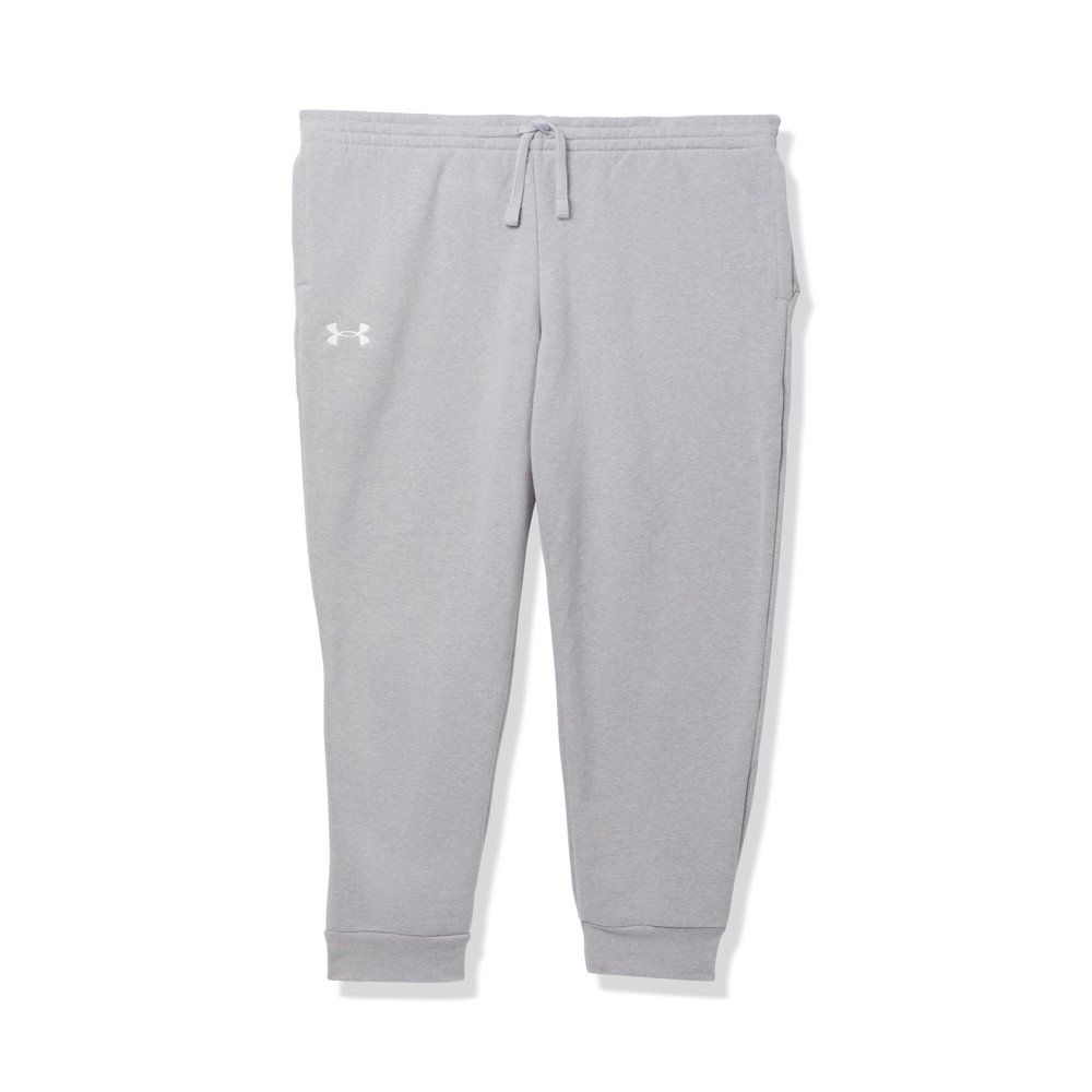 Under Armour Boys Rival Fleece Joggers, (011) Mod Gray Light Heather / / White, Small Plus