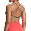 Aoxjox Women's Workout Sports Bras Fitness Trinity Ivy Low Impact Bra Yoga Crop Tank (Iron Grey, XX-Large) view 1