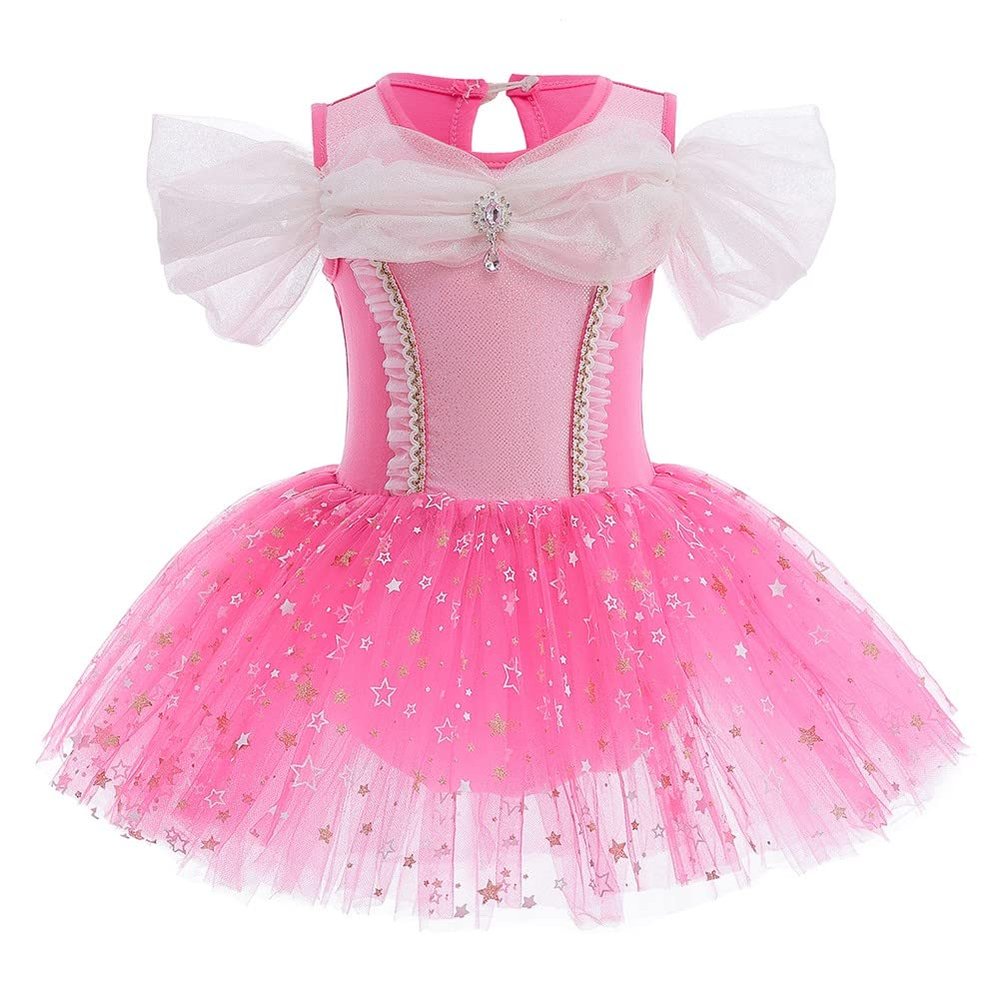 MYRISAM Aurora Princess Leotards for Girls Ballet Dance Tutu Skirted Ballerina Dress Birthday Fancy Party Halloween Costumes
