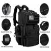LHI Military Tactical Backpack for Men and Women 45L Army 3 Days Assault Pack Bag Large Rucksack with Molle System - Black view 4