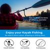OCEANBROAD Kayak Paddle Leash with D-Ring Stretchable Bungee Strap Lanyard Rope for SUP Kayaking Boating Canoeing Fishing Pole Rod 4-7 Feet Black 4 Pack view 2