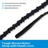 OCEANBROAD Kayak Paddle Leash with D-Ring Stretchable Bungee Strap Lanyard Rope for SUP Kayaking Boating Canoeing Fishing Pole Rod 4-7 Feet Black 4 Pack view 3