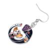 NEWEI Cute Enamel Alloy Elephant Earrings Dangle Drop Jewelry for Women Gift Accessories Charms view 4