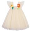AGQT Baby Girls Tulle Tutu Dress Sleeveless Toddler Tutu Dresses Birthday Party Gowns Wedding Layered Lace Holiday Mini Dress with Cartoon Flower Peacock Blue Size 18-24 Months view 1