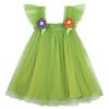 AGQT Baby Girls Tulle Tutu Dress Sleeveless Infant Tutu Dresses Birthday Party Holiday Wedding Layered Lace Mini Layers Dress with Cartoon Flower Light Pink Size 6-12 Months view 1