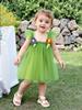 AGQT Baby Girls Tulle Tutu Dress Sleeveless Infant Tutu Dresses Birthday Party Holiday Wedding Layered Lace Mini Layers Dress with Cartoon Flower Light Pink Size 6-12 Months view 2
