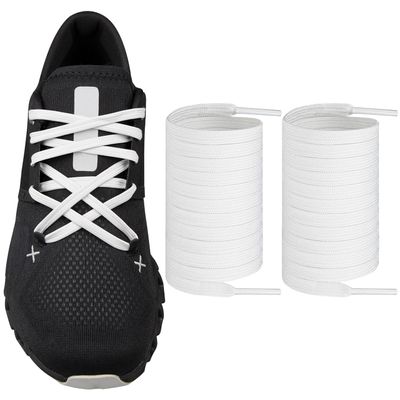 Endoto Shoelaces for On Cloud X3, X4, Shift, Cloudflow, Cloudwift, Cloudmonster Running Replacement Flat Shoes Laces Strings(Color:White,Size:59Inch)