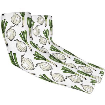 bisibuy Fashion Sun Protection Arm Sleeves, Garlic Onion Arm Cover for Men Women Tattoo Cover up Sun Sleeves