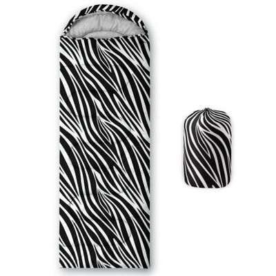 BSNTHO Zebra Printed Camping Sleeping Bags,3 Season Warm & Cool Weather,Lightweight,Waterproof Sleeping Bags for Adults & Kids,Traveling,and Outdoors,Camping Gear Equipment,31x90inch