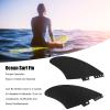 Dpofirs 2PCS Surfboard Fins Sets for 2 Generation, Detachable PVC Surfboard Fin for Longboards and Stand Paddleboards,Honeycomb PVC Performance Surfboard Fins Replace view 2