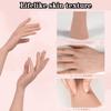 Oppaionaho 2Pcs Realistic Lifelike Silicone Life Size Female Model Hand with Nails, Manicure Silicone Hand Model for Jewelry Display Props Mannequin (#1,Basic Style) view 2
