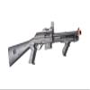 M0681 Pump Action Airsoft Shotgun with Scope, Light, and Durable ABS Construction - Black view 4